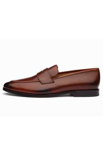 3dm Lifestyle Brown Leather Penny Loafers Online at Aza Fashions 3dm Lifestyle_Brown Leather Penny Loafers _Online_at_Aza_Fashions