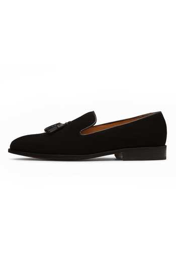 3dm Lifestyle Black Plain Tassel Loafers Online at Aza Fashions 3dm Lifestyle_Black Plain Tassel Loafers _Online_at_Aza_Fashions