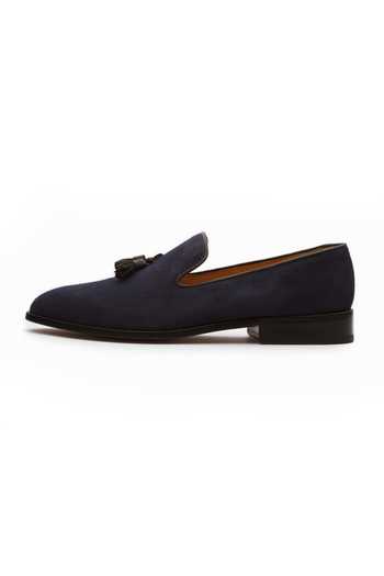 3dm Lifestyle Blue Plain Tassel Loafers Online at Aza Fashions 3dm Lifestyle_Blue Plain Tassel Loafers _Online_at_Aza_Fashions