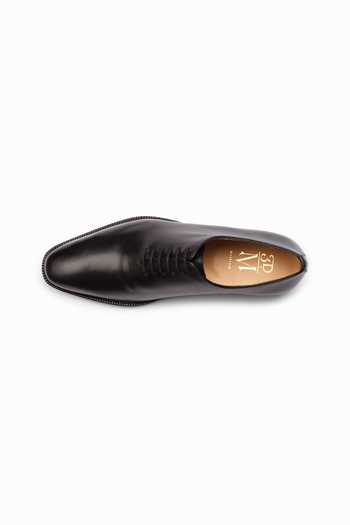 3dm Lifestyle Black Leather Wholecut Oxford Shoes at Aza Fashions 3dm Lifestyle_Black Leather Wholecut Oxford Shoes _at_Aza_Fashions
