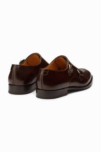 Buy 3dm Lifestyle Brown Leather Diplomat Double Monkstrap Shoes Online at Aza Fashions Buy_3dm Lifestyle_Brown Leather Diplomat Double Monkstrap Shoes _Online_at_Aza_Fashions