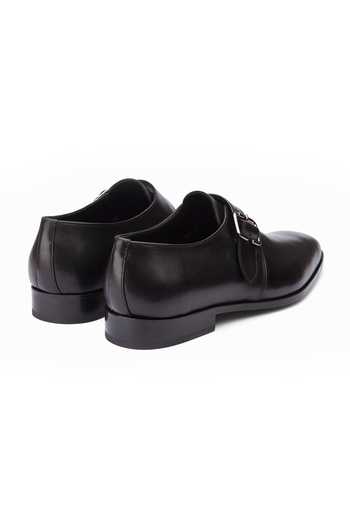 Shop 3dm Lifestyle Black Leather Diplomat Double Monkstrap Shoes Online at Aza Fashions Shop_3dm Lifestyle_Black Leather Diplomat Double Monkstrap Shoes _Online_at_Aza_Fashions