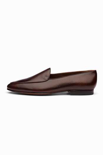 3dm Lifestyle Brown Belgian Grainy Loafers Online at Aza Fashions 3dm Lifestyle_Brown Belgian Grainy Loafers _Online_at_Aza_Fashions