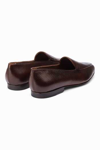 3dm Lifestyle Brown Belgian Grainy Loafers at Aza Fashions 3dm Lifestyle_Brown Belgian Grainy Loafers _at_Aza_Fashions