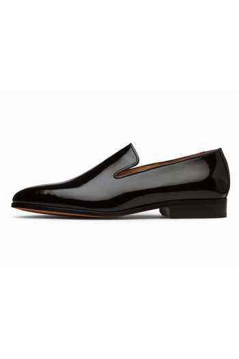 3dm Lifestyle Black Venetian Glossy Finish Loafers Online at Aza Fashions 3dm Lifestyle_Black Venetian Glossy Finish Loafers _Online_at_Aza_Fashions