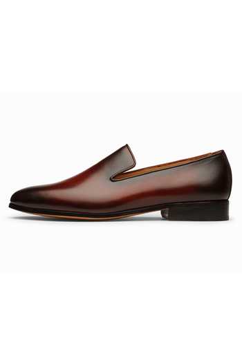3dm Lifestyle Burgundy Leather Venetian Loafers Online at Aza Fashions 3dm Lifestyle_Burgundy Leather Venetian Loafers _Online_at_Aza_Fashions