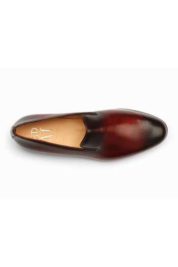 Buy 3dm Lifestyle Burgundy Leather Venetian Loafers Online at Aza Fashions Buy_3dm Lifestyle_Burgundy Leather Venetian Loafers _Online_at_Aza_Fashions