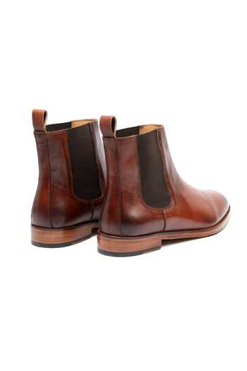 Shop 3dm Lifestyle Brown Leather Chelsea Boots Online at Aza Fashions Shop_3dm Lifestyle_Brown Leather Chelsea Boots _Online_at_Aza_Fashions
