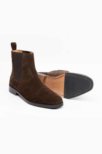 Buy_3dm Lifestyle_Brown Leather Chelsea Boots _Online_at_Aza_Fashions