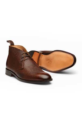 Buy_3dm Lifestyle_Brown Leather Chukka Boots _Online_at_Aza_Fashions
