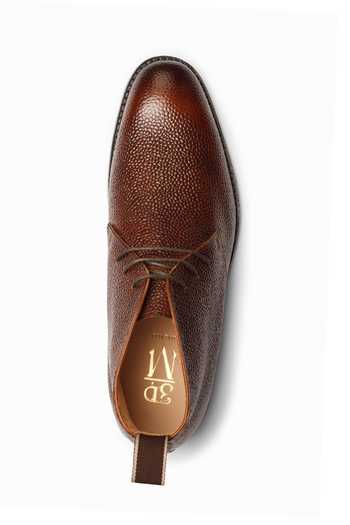 3dm Lifestyle_Brown Leather Chukka Boots _at_Aza_Fashions