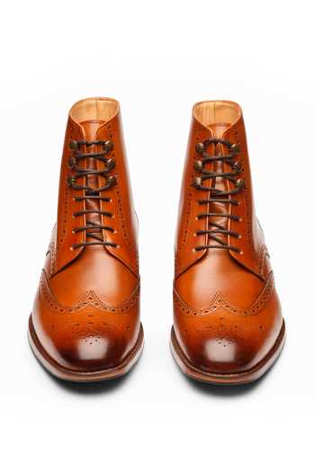 3dm Lifestyle Leather Wingtip Brogue Boots 