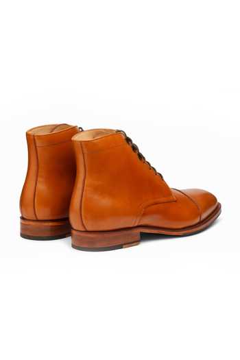 3dm Lifestyle Brown Leather Toe Cap Derby Boots at Aza Fashions 3dm Lifestyle_Brown Leather Toe Cap Derby Boots _at_Aza_Fashions