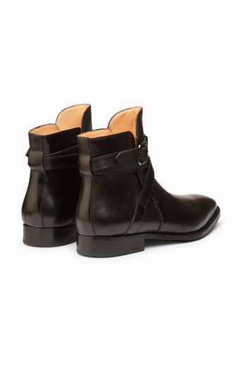 Shop_3dm Lifestyle_Black Leather Jodhpur Boots _Online_at_Aza_Fashions