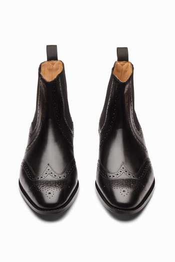 3dm Lifestyle Leather Wingtip Chelsea Brogue Boots 