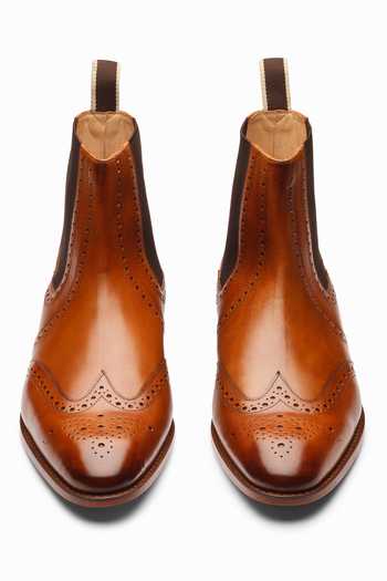 3dm Lifestyle Leather Wingtip Chelsea Brogue Boots 