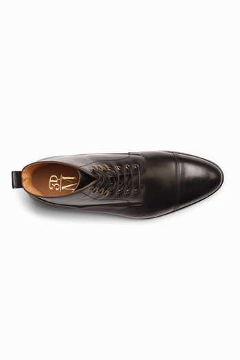 Shop_3dm Lifestyle_Black Leather Derby Boots _Online_at_Aza_Fashions