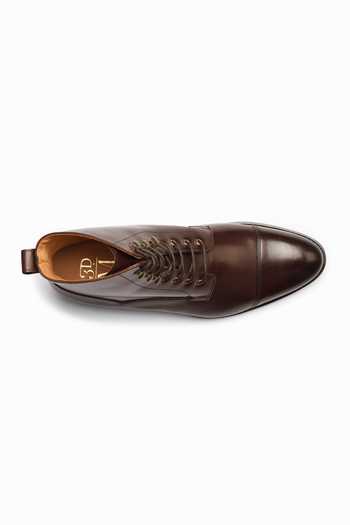 3dm Lifestyle Brown Leather Derby Boots at Aza Fashions 3dm Lifestyle_Brown Leather Derby Boots _at_Aza_Fashions