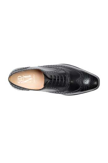 3dm Lifestyle Black Leather Full Brogue Wingtip Oxford Shoes Online at Aza Fashions 3dm Lifestyle_Black Leather Full Brogue Wingtip Oxford Shoes _Online_at_Aza_Fashions