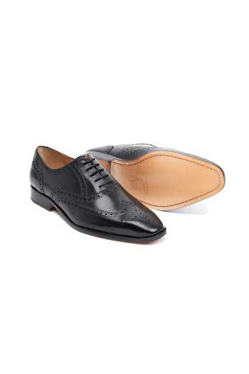 Shop 3dm Lifestyle Black Leather Full Brogue Wingtip Oxford Shoes Online at Aza Fashions Shop_3dm Lifestyle_Black Leather Full Brogue Wingtip Oxford Shoes _Online_at_Aza_Fashions