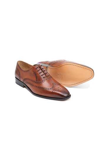 Buy 3dm Lifestyle Brown Leather Full Brogue Wingtip Oxford Shoes Online at Aza Fashions Buy_3dm Lifestyle_Brown Leather Full Brogue Wingtip Oxford Shoes _Online_at_Aza_Fashions