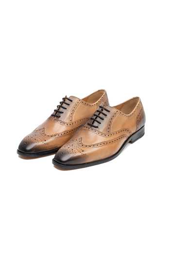 3dm Lifestyle Leather Full Brogue Wingtip Oxford Shoes 