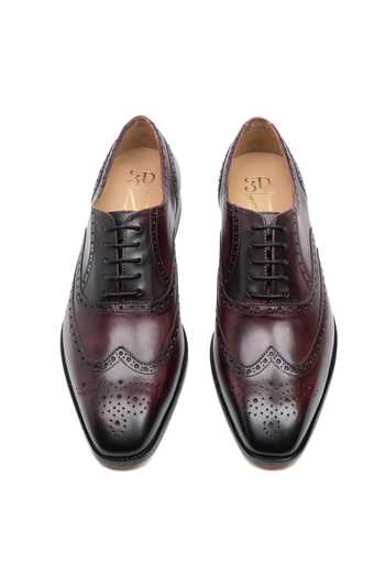 3dm Lifestyle Leather Full Brogue Wingtip Oxford Shoes 