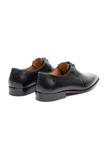 3dm Lifestyle Black Leather Two Eyelet Derby Shoes Online at Aza Fashions 3dm Lifestyle_Black Leather Two Eyelet Derby Shoes _Online_at_Aza_Fashions