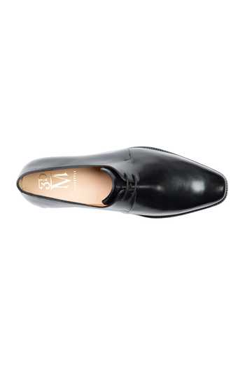 Shop 3dm Lifestyle Black Leather Two Eyelet Derby Shoes Online at Aza Fashions Shop_3dm Lifestyle_Black Leather Two Eyelet Derby Shoes _Online_at_Aza_Fashions