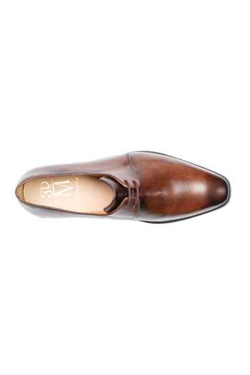 3dm Lifestyle Brown Leather Two Eyelet Derby Shoes at Aza Fashions 3dm Lifestyle_Brown Leather Two Eyelet Derby Shoes _at_Aza_Fashions