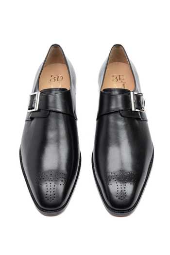 3dm Lifestyle Leather Medallion Single Monkstrap Shoes 