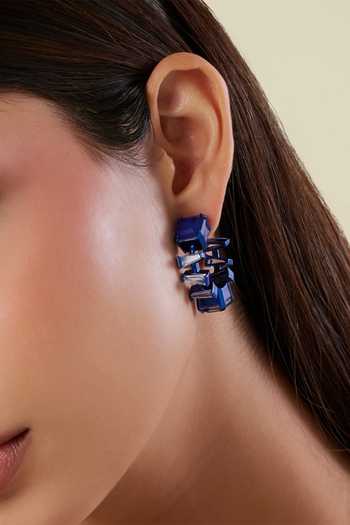 Shop_Isharya_Blue Imperia Sapphire Botox Hoop Earrings _Online_at_Aza_Fashions