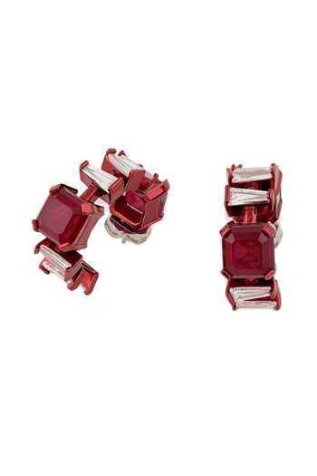 Isharya Red Imperia Ruby Botox Hoop Earrings Online at Aza Fashions Isharya_Red Imperia Ruby Botox Hoop Earrings _Online_at_Aza_Fashions