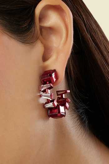 Isharya Imperia Ruby Botox Hoop Earrings