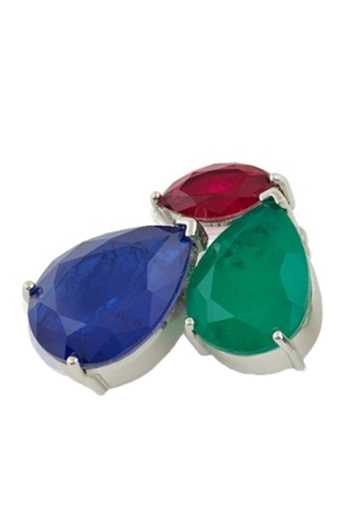 Buy_Isharya_Multi Color Trilogy Botox Statement Stud Earrings _Online_at_Aza_Fashions