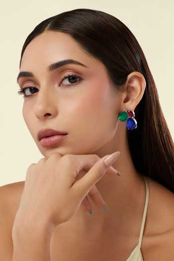 Isharya Trilogy Botox Statement Stud Earrings 