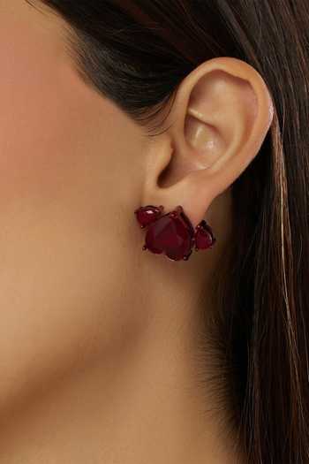 Buy Isharya Maroon Sirein Ruby Botox Stud Earrings Online at Aza Fashions Buy_Isharya_Maroon Sirein Ruby Botox Stud Earrings _Online_at_Aza_Fashions