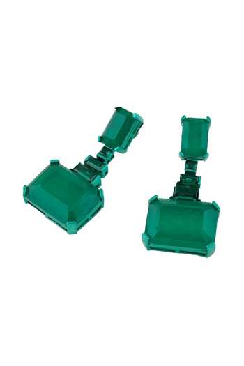 Isharya Green Shalom Emeralds Botox Dangler Earrings Online at Aza Fashions Isharya_Green Shalom Emeralds Botox Dangler Earrings _Online_at_Aza_Fashions