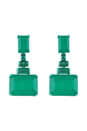 Isharya Shalom Emeralds Botox Dangler Earrings