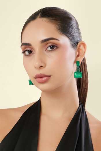 Isharya Shalom Emeralds Botox Dangler Earrings
