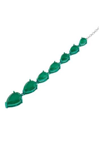 Isharya Emerald Green Botox Maangtikka Online at Aza Fashions Isharya_Emerald Green Botox Maangtikka _Online_at_Aza_Fashions