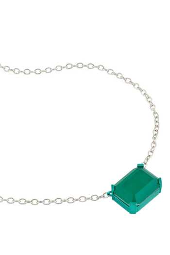 Buy Isharya Green Emerald Botox Pendant Necklace Online at Aza Fashions Buy_Isharya_Green Emerald Botox Pendant Necklace _Online_at_Aza_Fashions