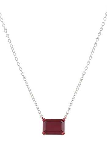 Isharya Red Ruby Botox Pendant Necklace Online at Aza Fashions Isharya_Red Ruby Botox Pendant Necklace _Online_at_Aza_Fashions