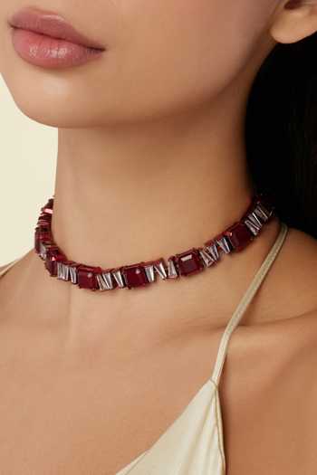 Shop_Isharya_Red Memoire Sapphire Botox Choker Necklace _Online_at_Aza_Fashions