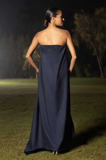 Amrta By Guneet Kondal Wing Strapless Dress 