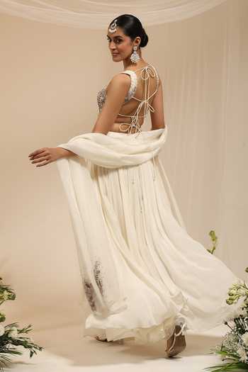 Amrta By Guneet Kondal Chaand Baaliyan Embellished Lehenga Set 