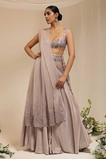 Amrta By Guneet Kondal Jashn-E-Bahaara Embroidered Lehenga Set 