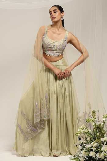 Amrta By Guneet Kondal Noor-E-Bahar Embroidered Lehenga Set 