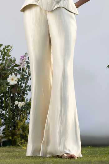 Buy Amrta By Guneet Kondal Ivory Embroidery, Sequins, Beads, Zari Bandeau Evening In Corset And Pant Set Online at Aza Fashions Buy_Amrta By Guneet Kondal_Ivory Embroidery, Sequins, Beads, Zari Bandeau Evening In Corset And Pant Set _Online_at_Aza_Fashions