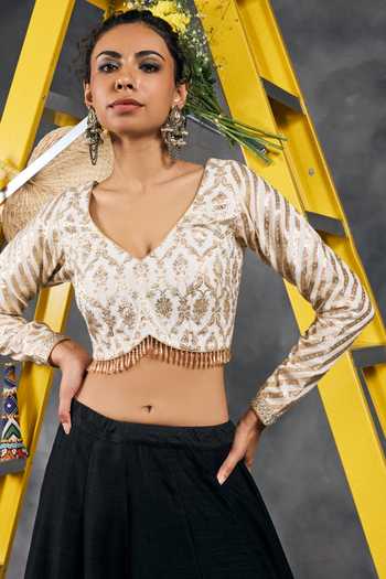 Vandana Sethi Zari Embellished Blouse